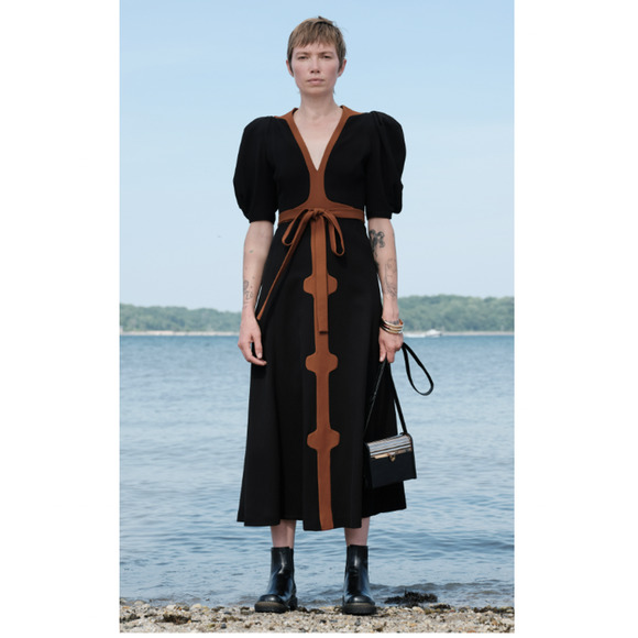 Gabriela Hearst Dresses & Skirts - Gabriela Hearst Onda Virgin Wool-Silk Blend Midi Dress Sz IT 48 US 12